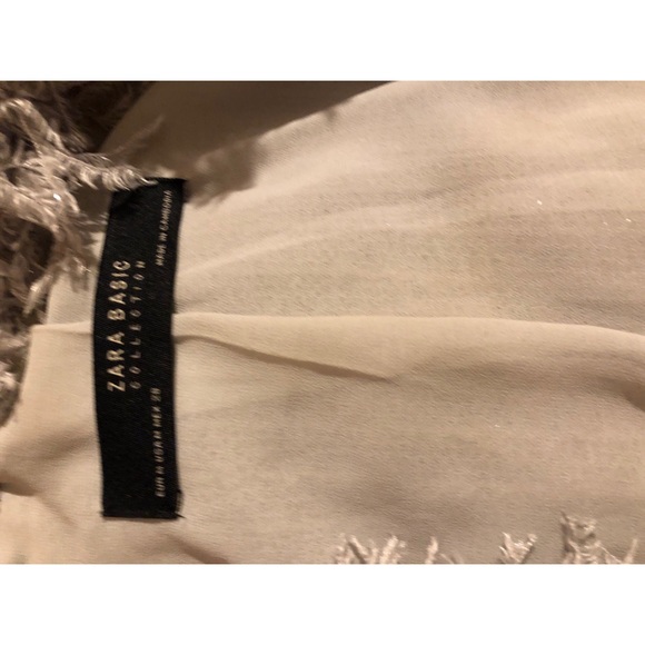 Zara shag fringe sweater jkt w/subtle sparkle - Picture 6 of 8